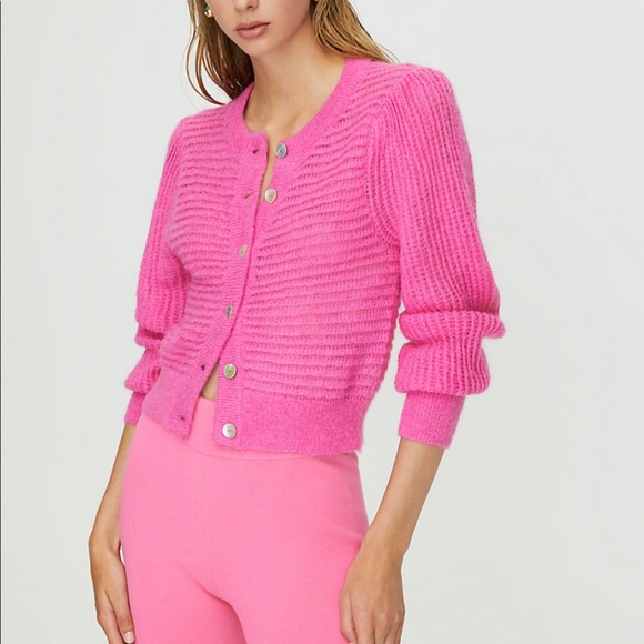 Wilfred Sweaters - Wilfred Alessia Pink Alpaca Blend Cardigan